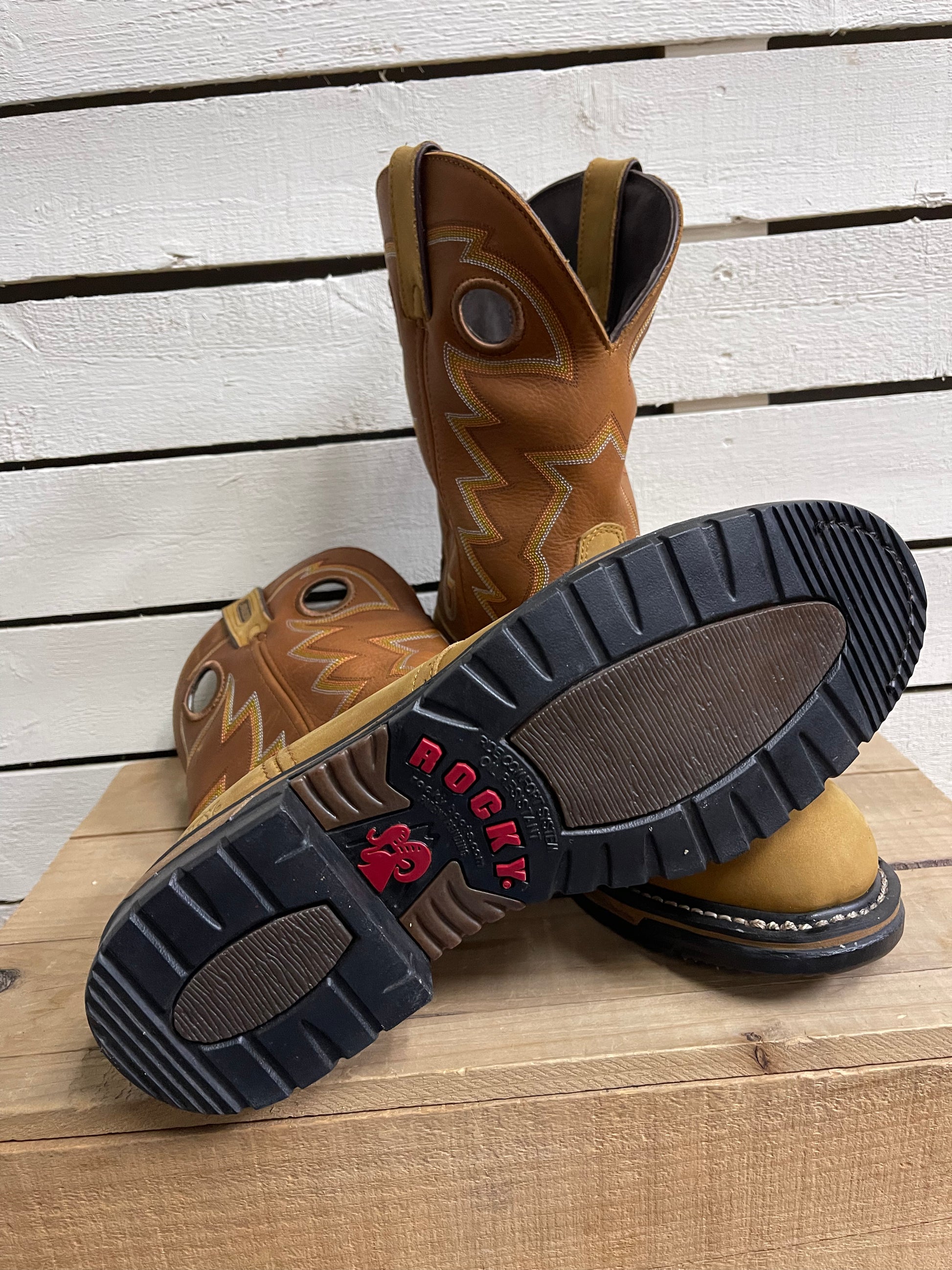 Rocky original ride roper western boot discount