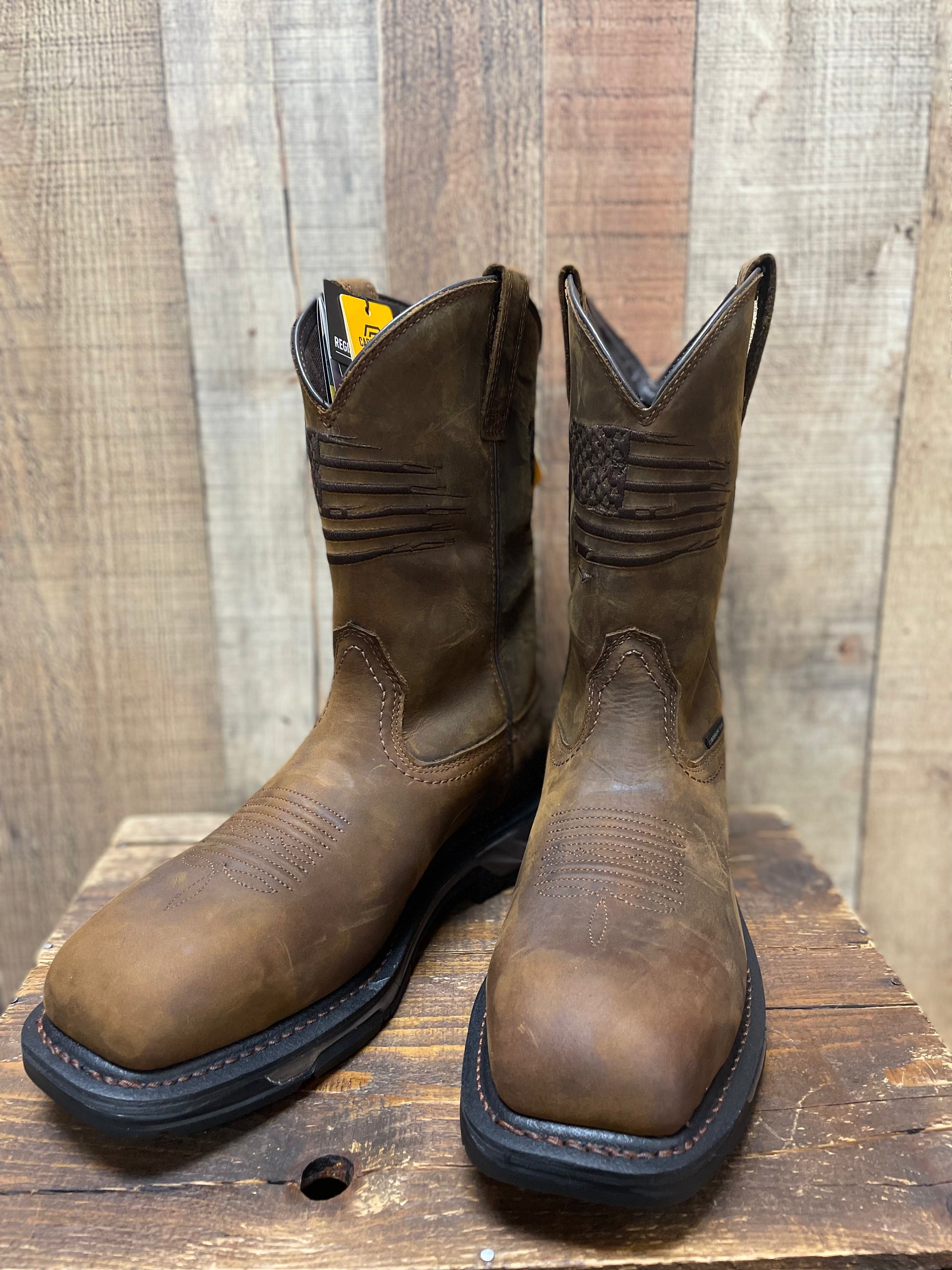 Men s Ariat Workhog XT Patriot Waterproof Carbon Toe Work Boots 1003 Chillicothe Bootery Inc