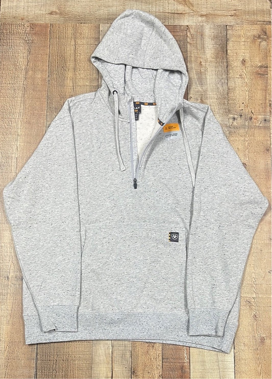 MEN'S REBAR WORKMAN 1/4 ZIP HOODIE, GREY