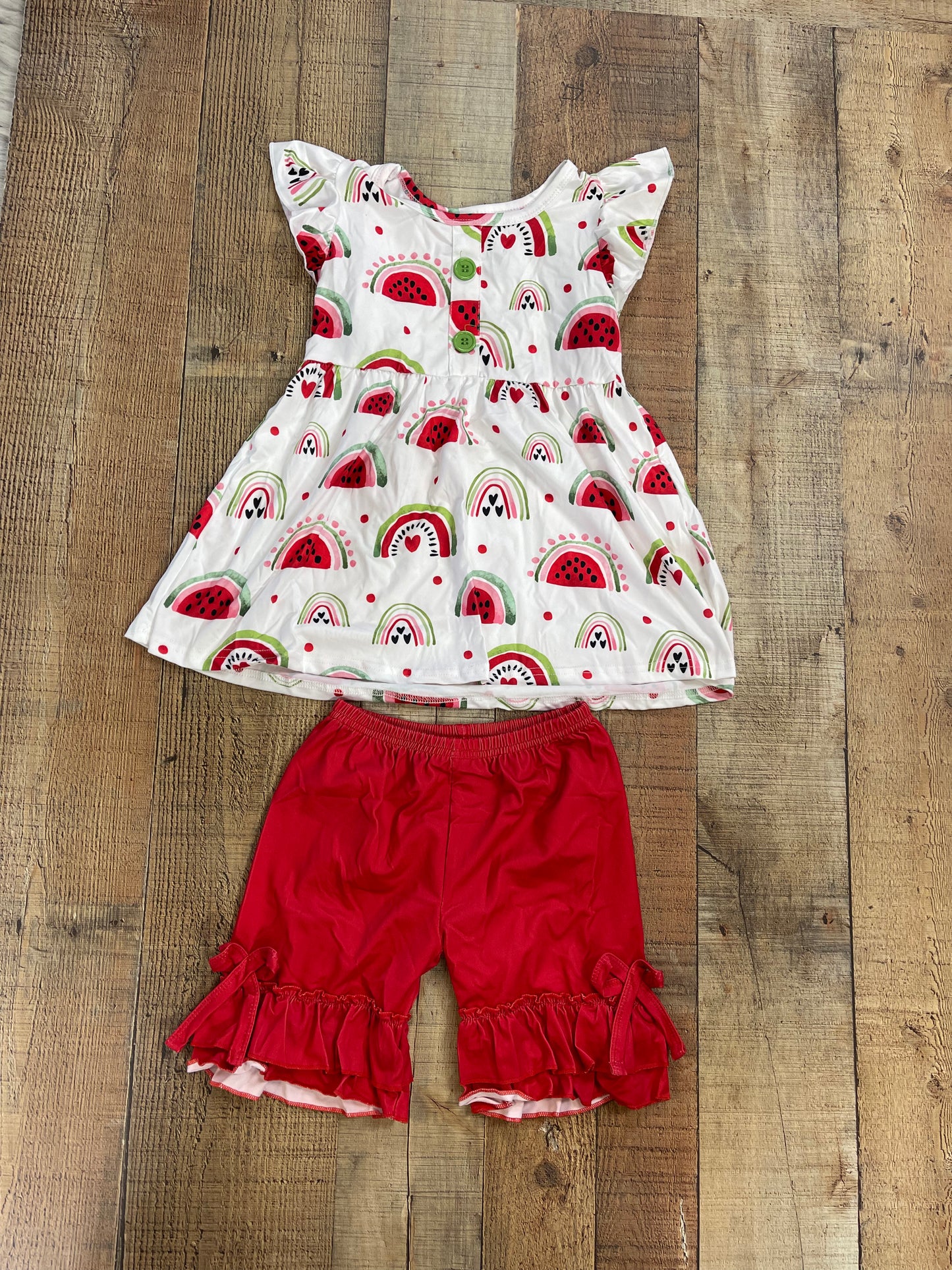 Girl Clothes Watermelon Summer Set