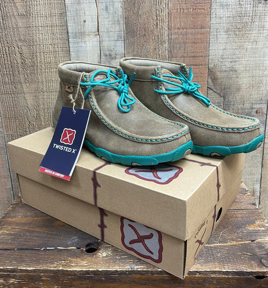 Twisted X Chukka Driving Moc - Bomber/Turquoise