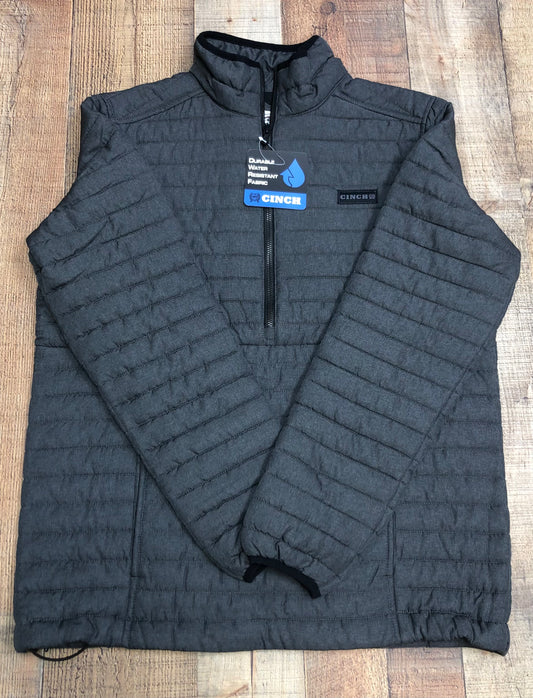 Cinch Half Zip Polyfill Pullover - Charcoal